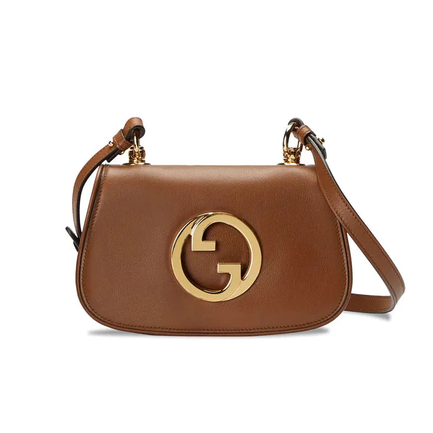 Gucci Blondie Mini Leather Shoulder Bag – Brown