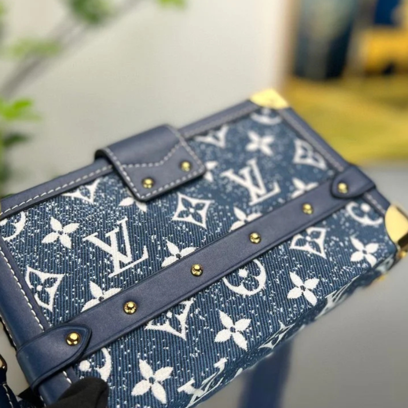 Louis Vuitton Petite Malle Handbag - Blue