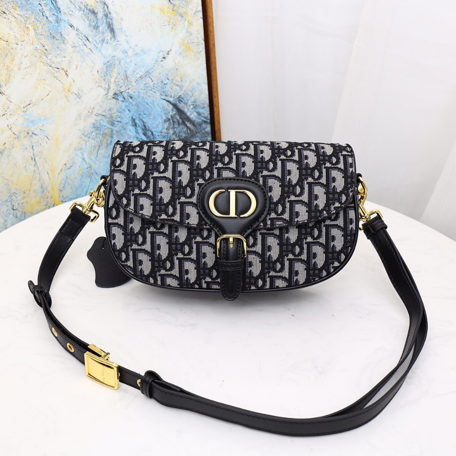 Dior Bobby East West Bag - Blue Dior Oblique Jacquard