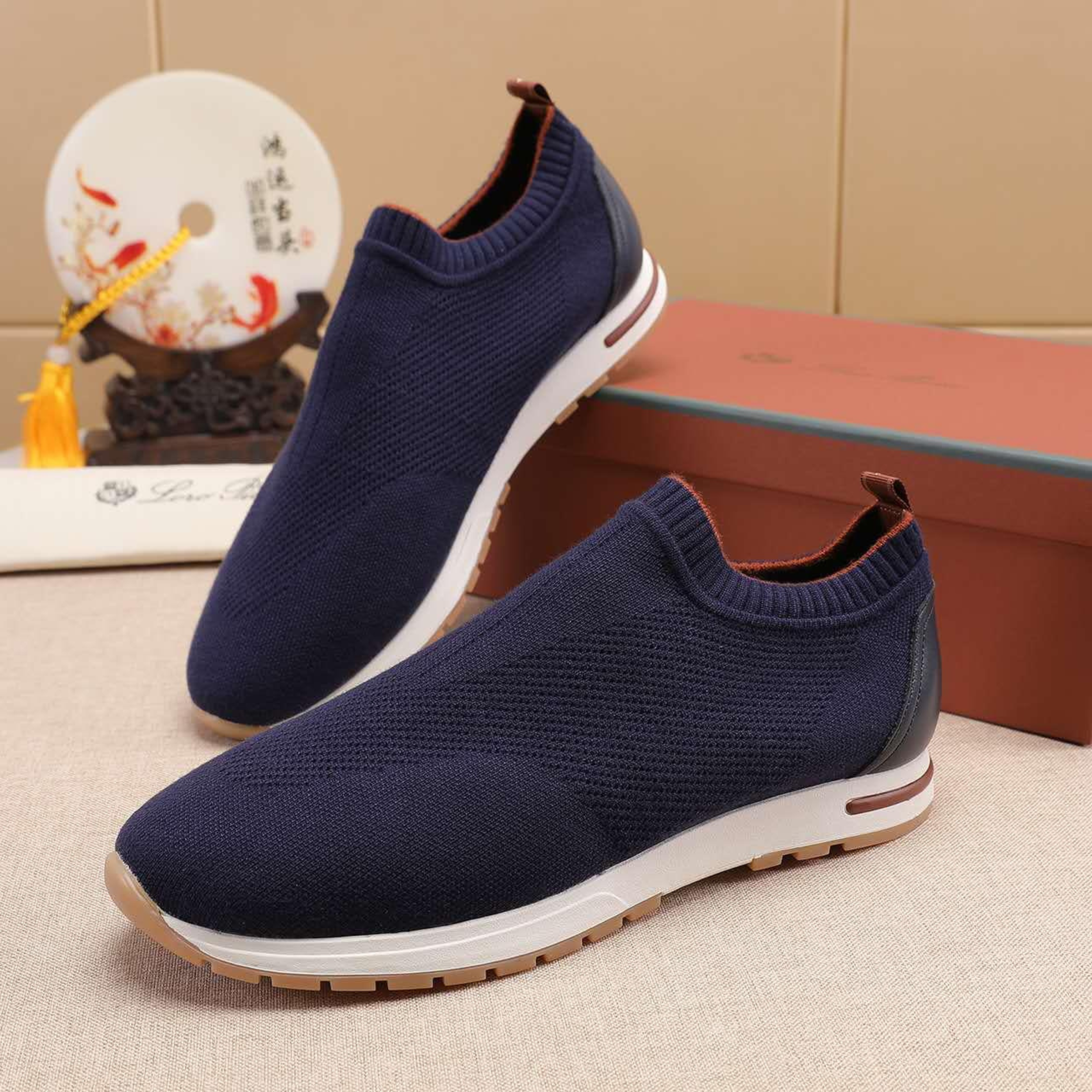 Loro Piana 360 LP Flexy Walk Sneaker - Galaxy Blue (F0VC)