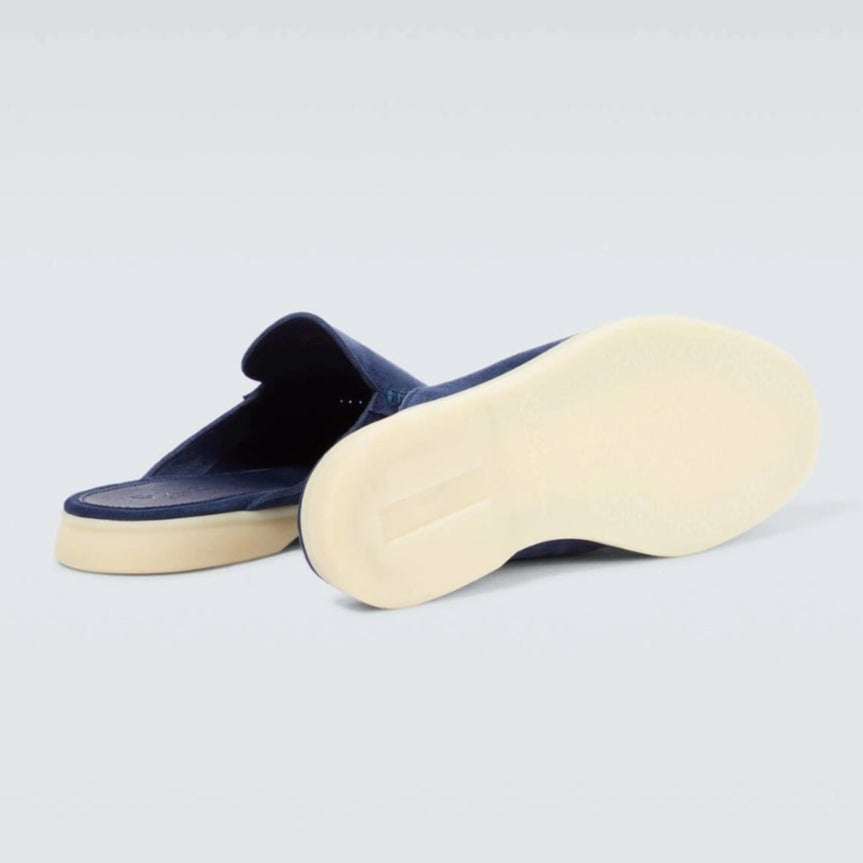 Loro Piana Babouche Walk Suede Loafer - Racing Blue (204)