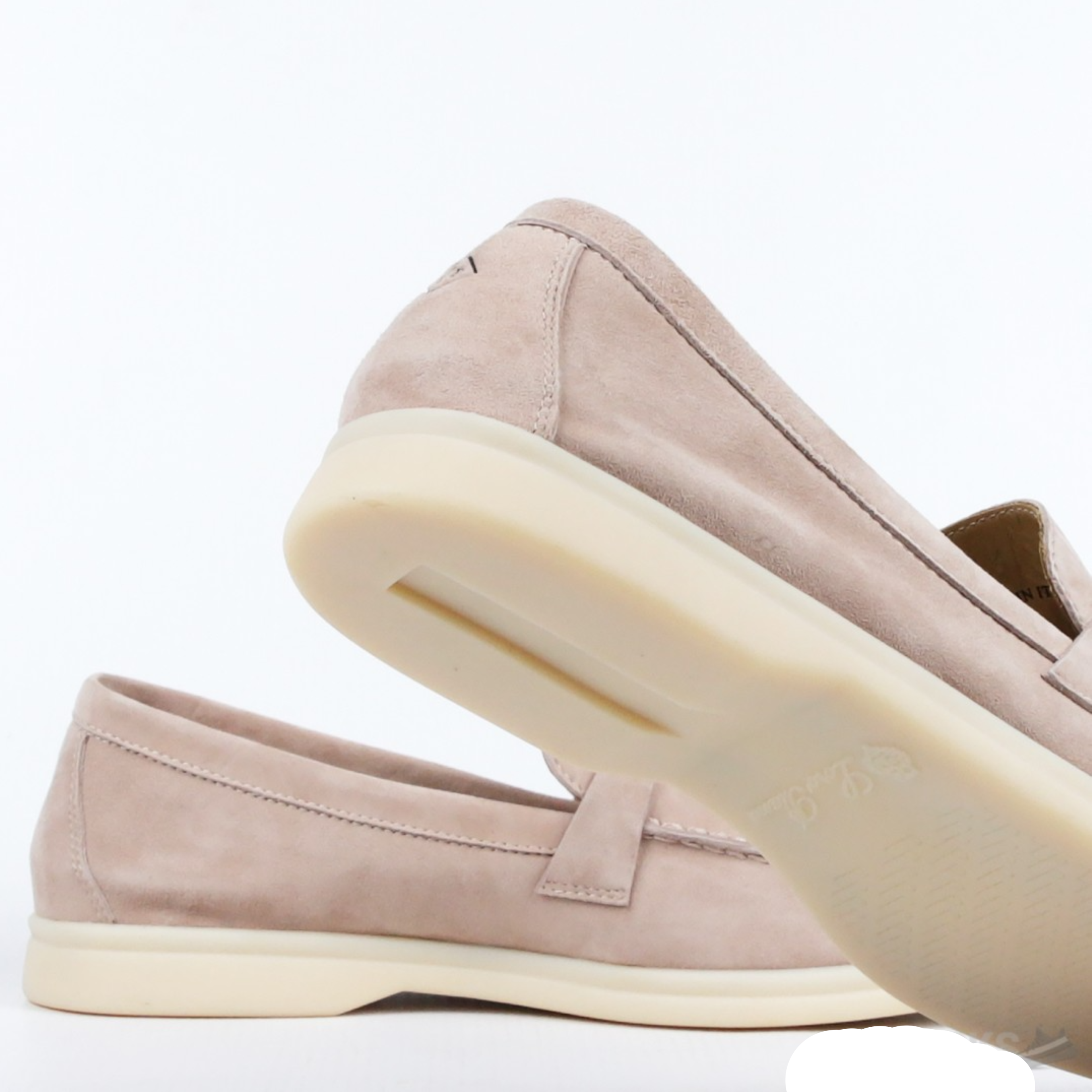 Loro Piana Summer Walk Suede Loafers - Light Camel (030)