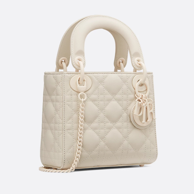 Dior Mini Lady Dior Bag - White