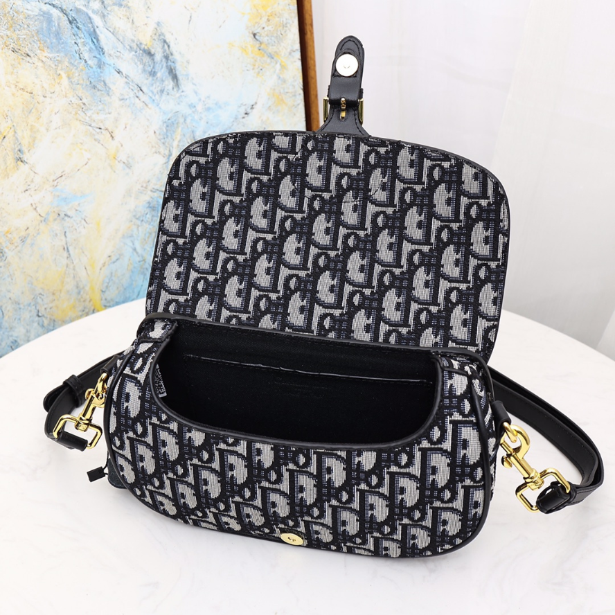 Dior Bobby East West Bag - Blue Dior Oblique Jacquard