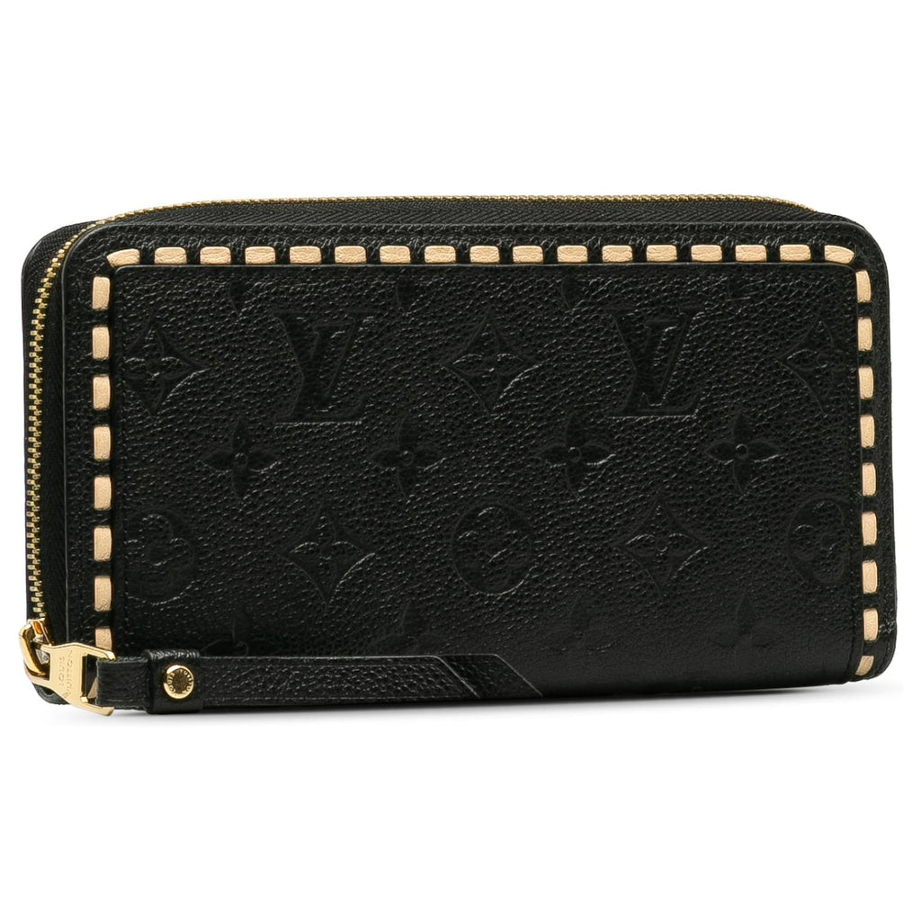 Louis Vuitton Monogram Empreinte Zippy Wallet - Black