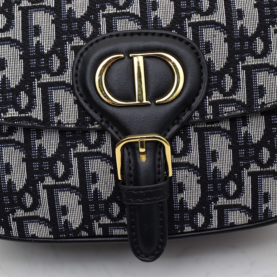 Dior Bobby East West Bag - Blue Dior Oblique Jacquard