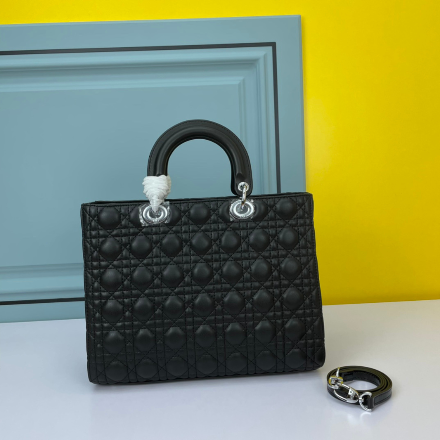 Dior Large Lady Dior Bag - Black