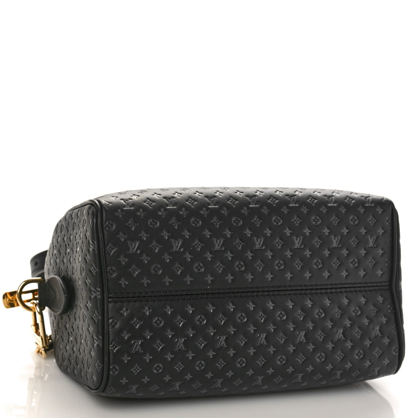 Louis Vuitton Calfskin Nanogram Embossed Speedy Bandoulière 20 - Black
