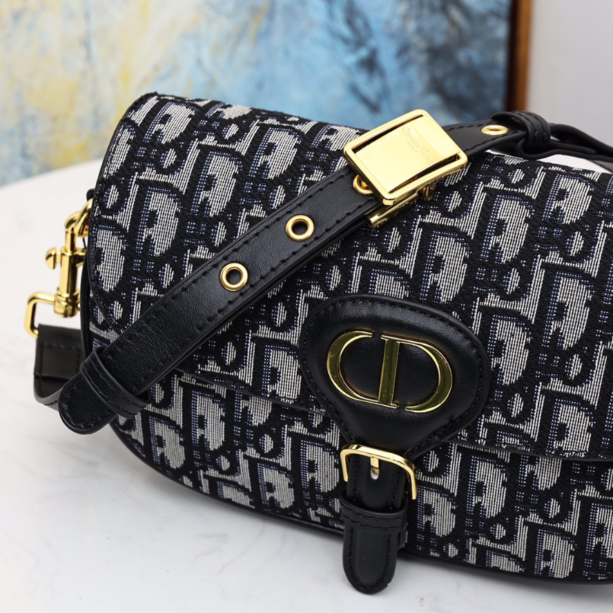 Dior Dior Bobby East-West Bag - Blue Dior Oblique Jacquard