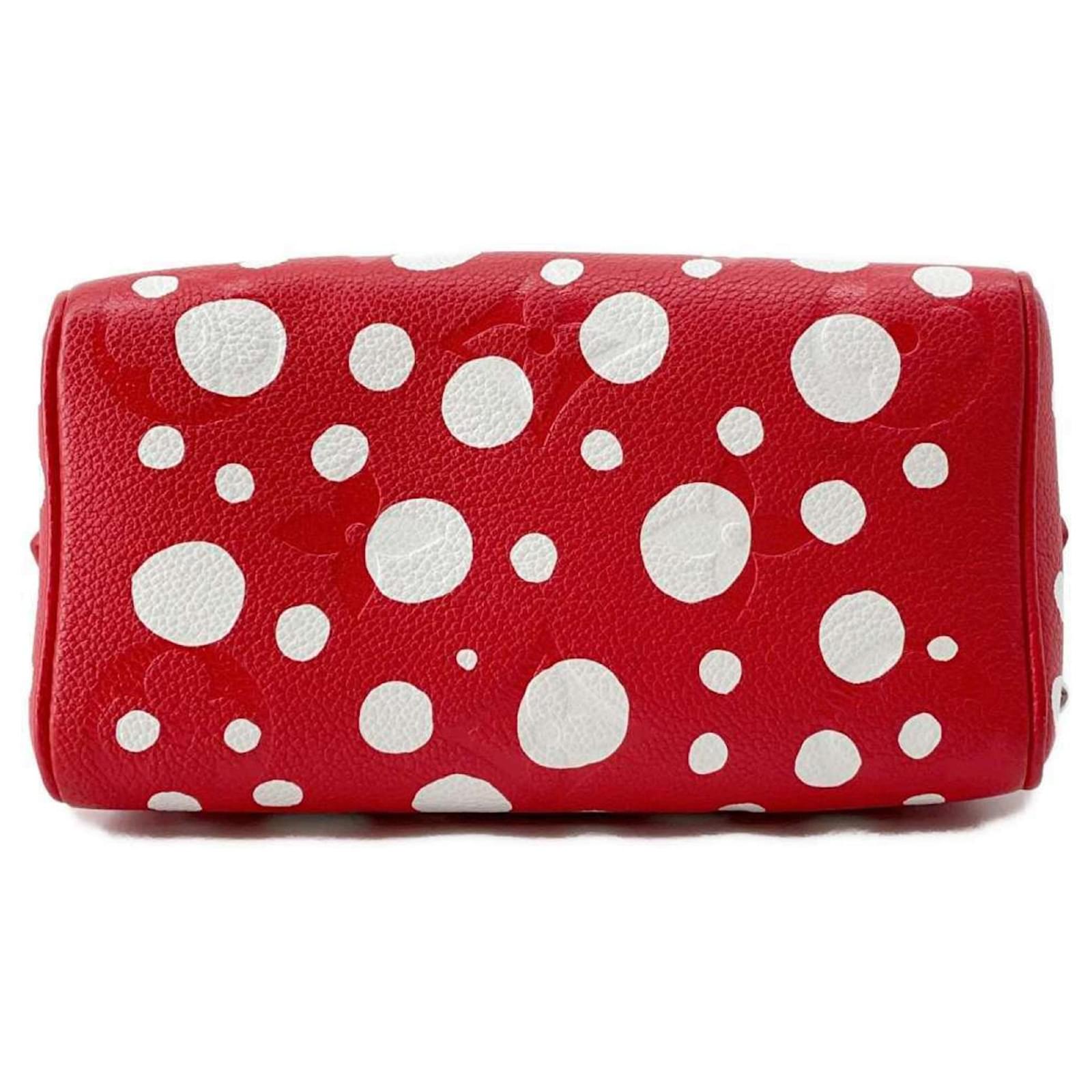 Louis Vuitton x Yayoi Kusama Speedy 20 Bandoulière Handbag - Red