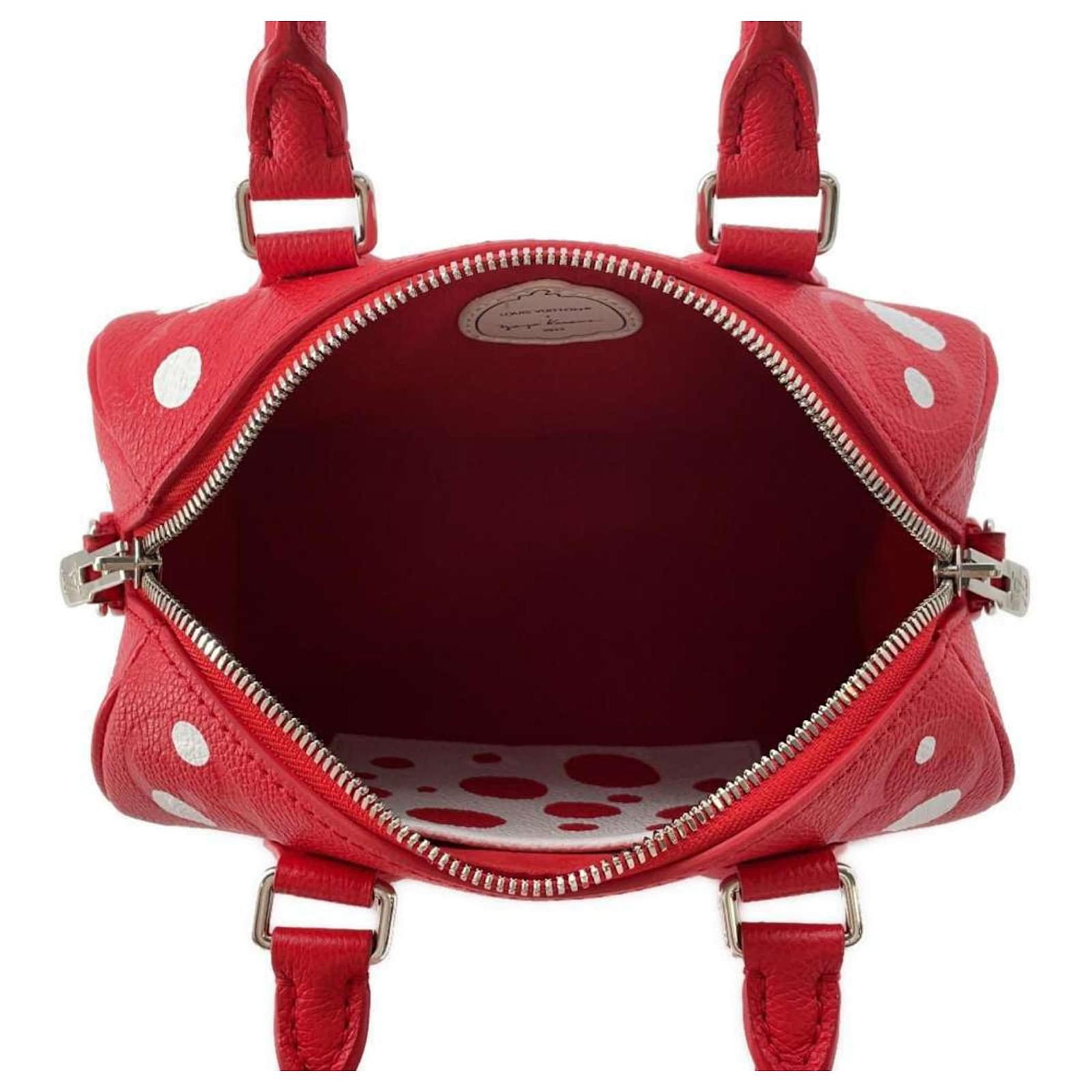Louis Vuitton x Yayoi Kusama Speedy 20 Bandoulière Handbag - Red