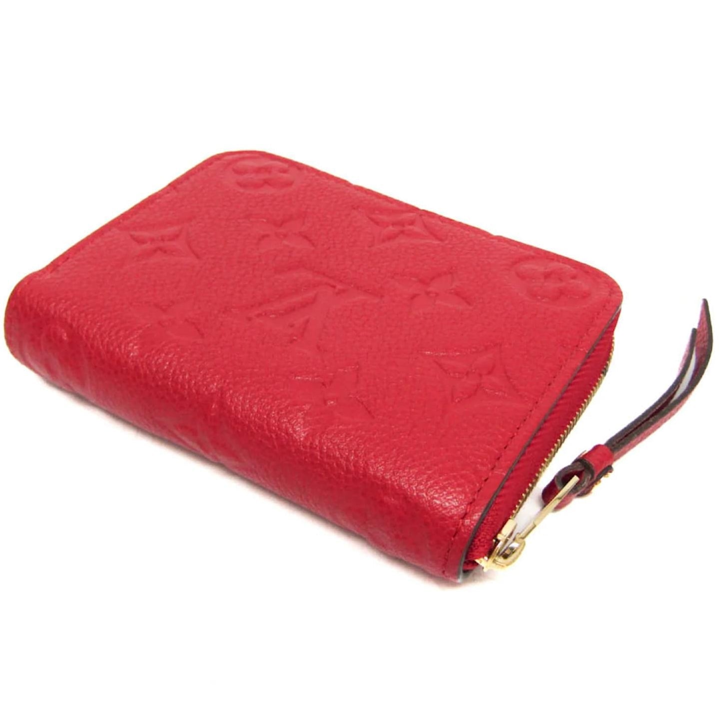 Louis Vuitton Monogram Empreinte Zippy Coin Purse - Red