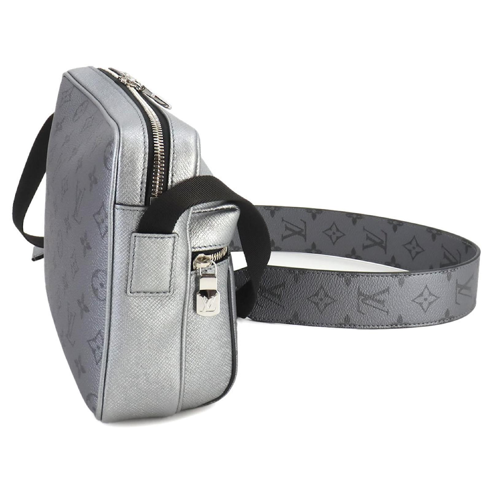 Louis Vuitton Taigarama Outdoor Messenger Shoulder Bag - Silver