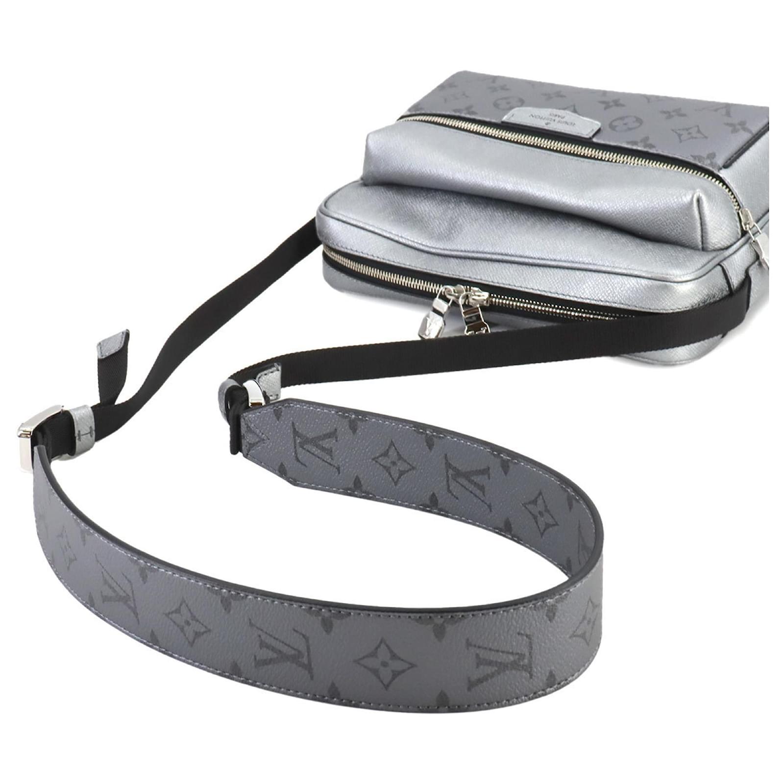 Louis Vuitton Taigarama Outdoor Messenger Shoulder Bag - Silver