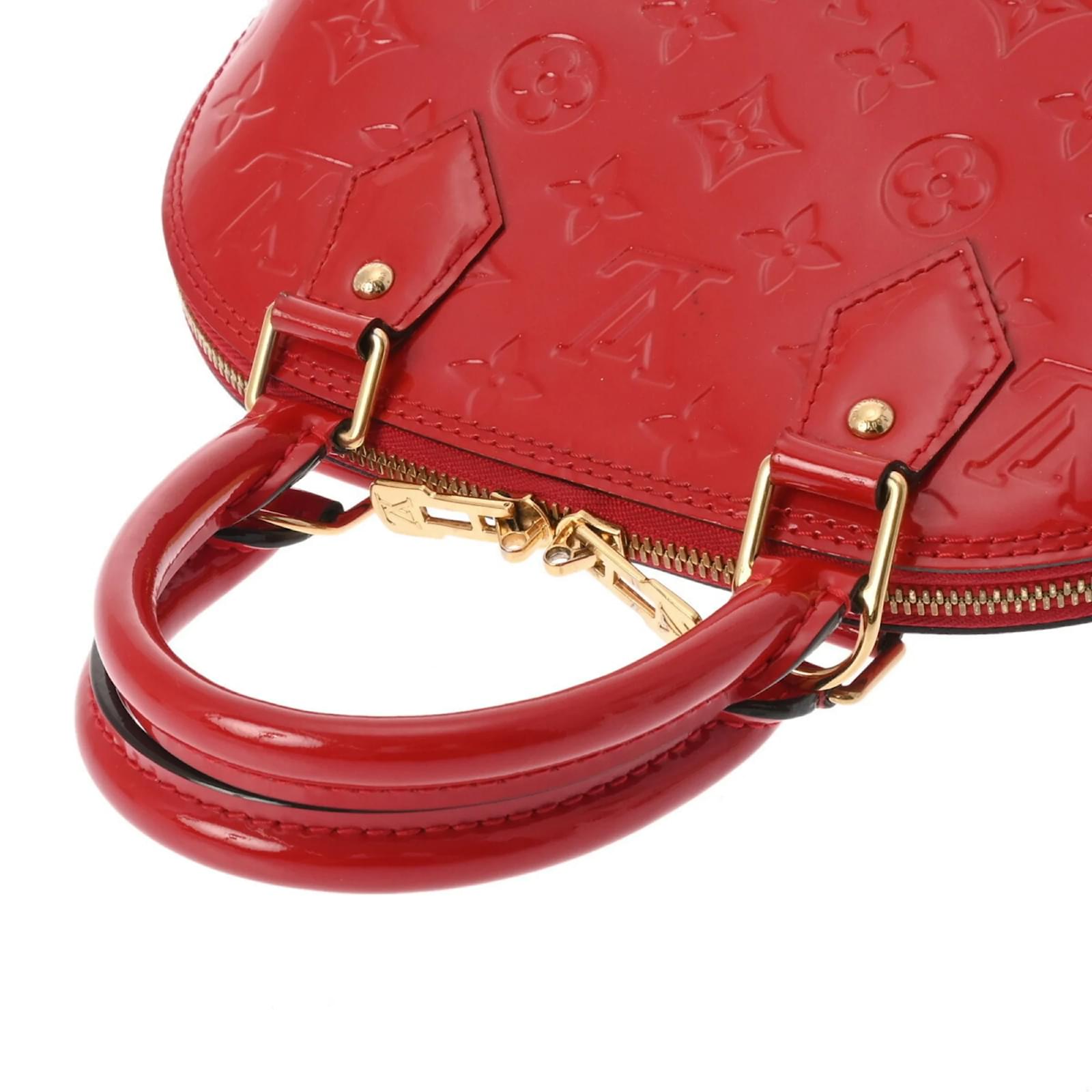 Louis Vuitton Vernis Alma BB Handbag - Red
