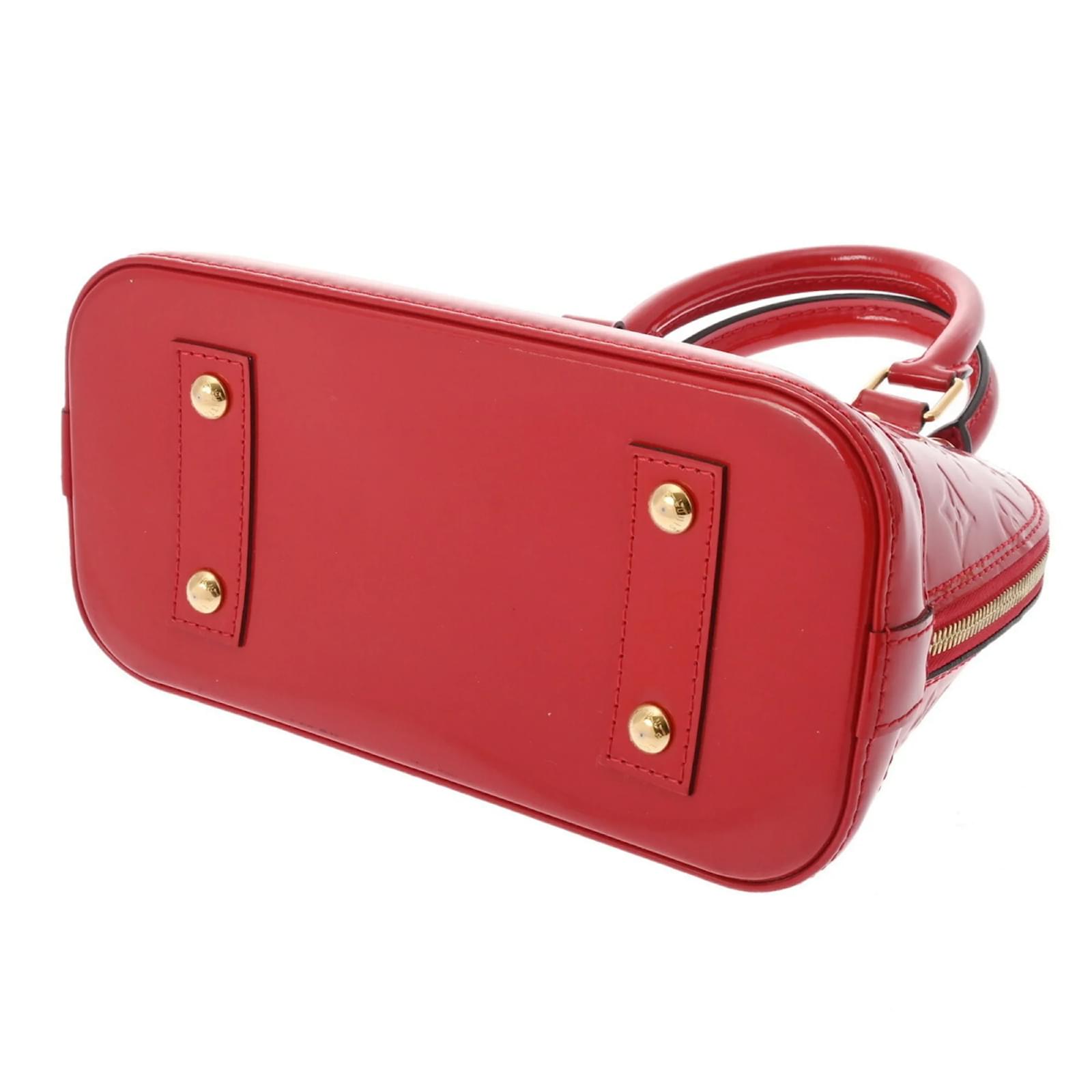 Louis Vuitton Vernis Alma BB Handbag - Red