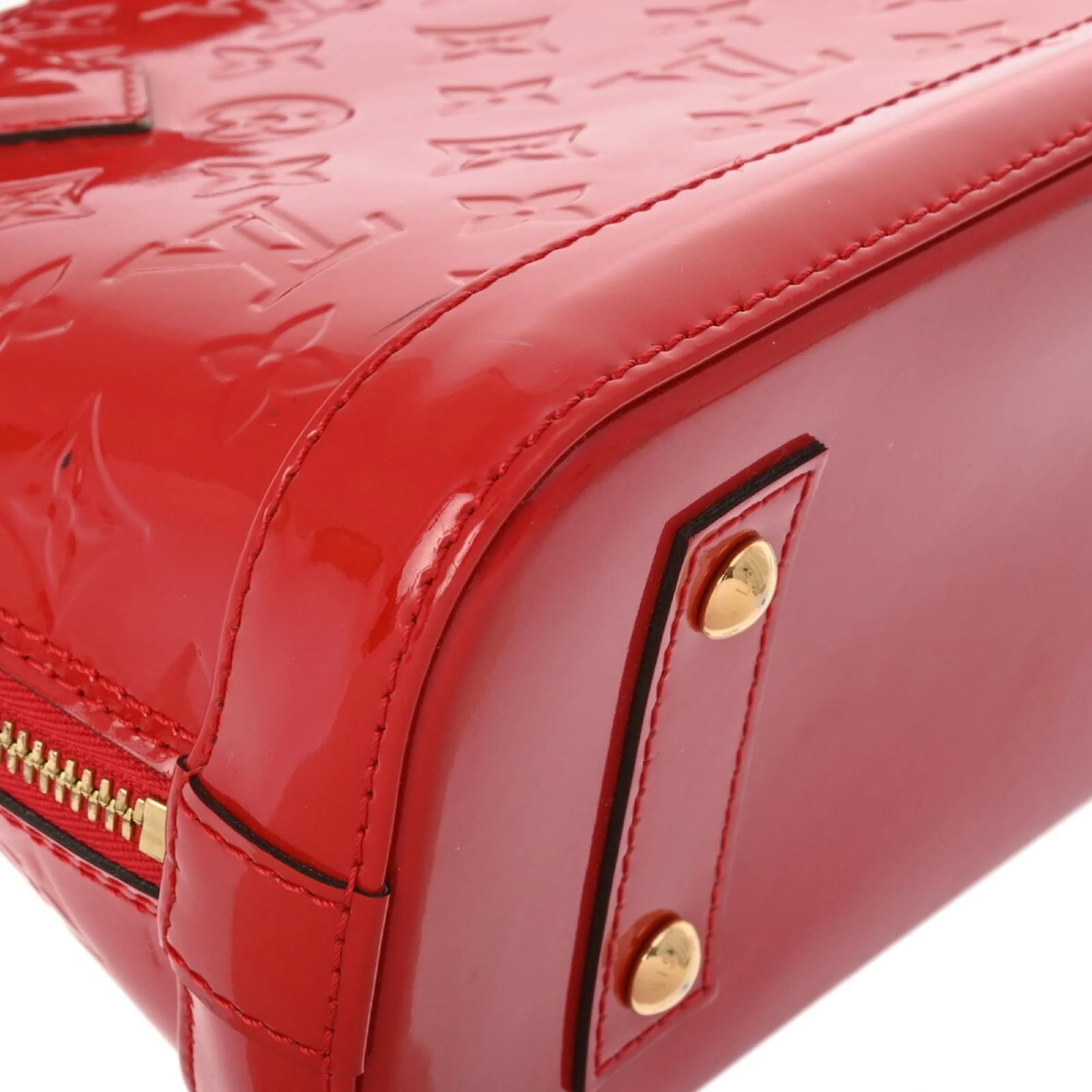 Louis Vuitton Vernis Alma BB Handbag - Red
