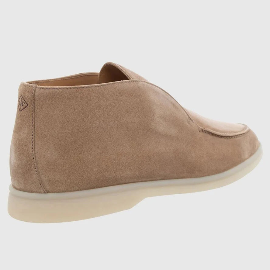 Loro Piana Open Walk Suede Ankle Boots - Beige (217)