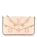 Louis Vuitton Félicie Pochette Chain Wallet - Cream Saffron