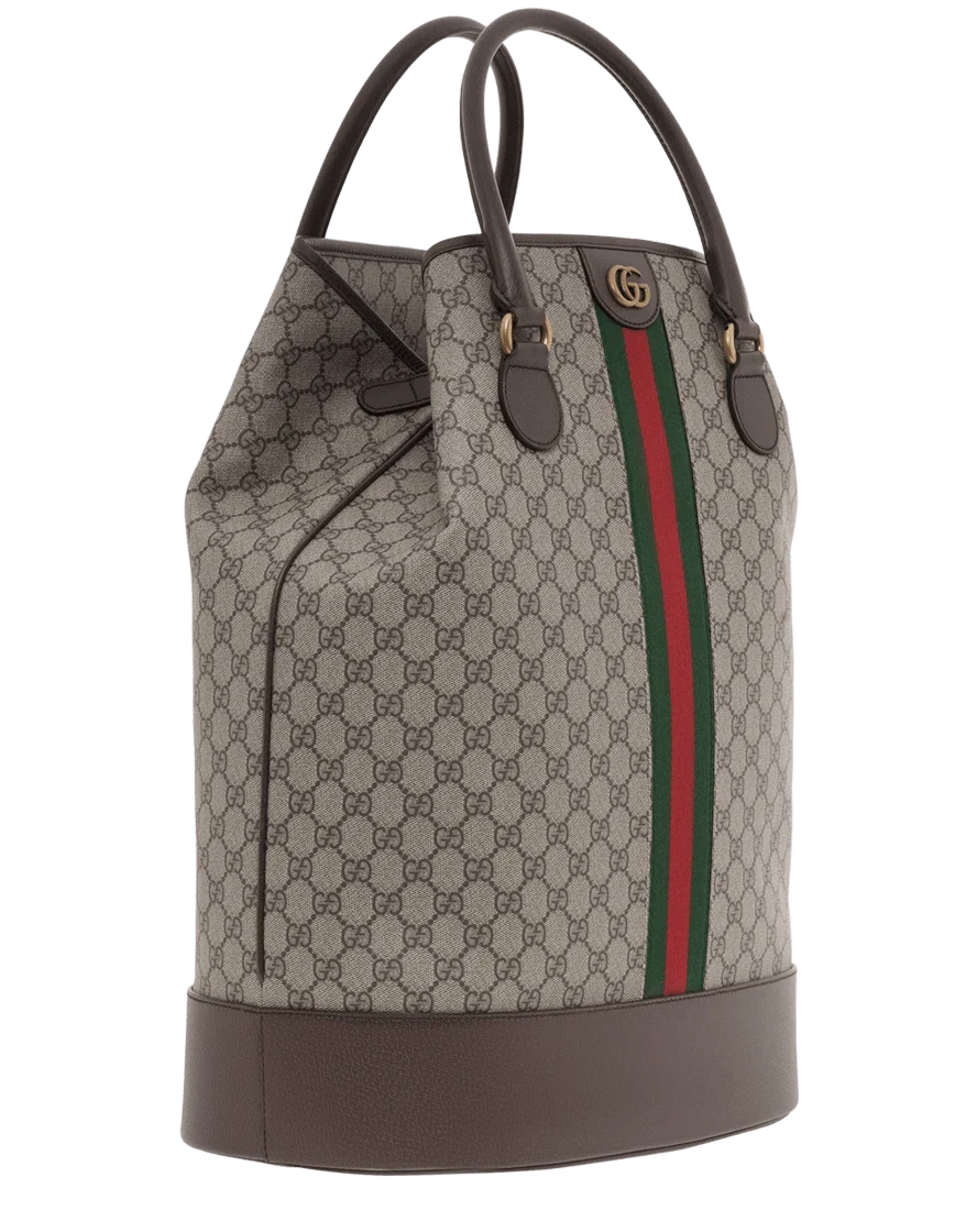 Gucci Signature GG Canvas Savoy Duffle Bag – Beige