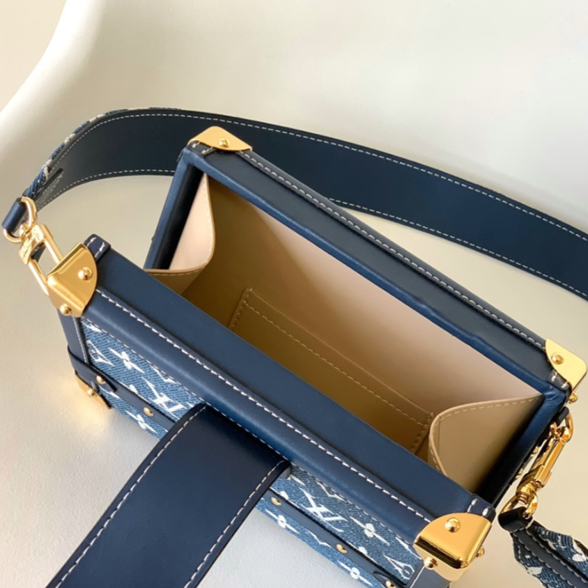 Louis Vuitton Petite Malle Handbag - Blue