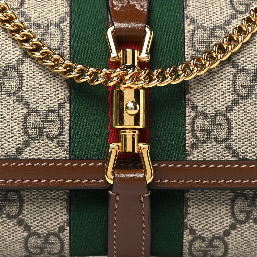 Gucci Jackie 1961 Chain Wallet – Beige