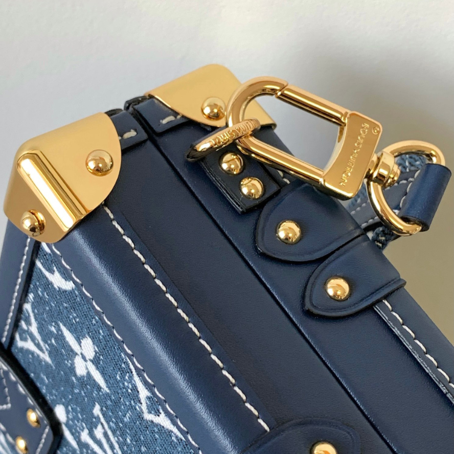 Louis Vuitton Petite Malle Handbag - Blue