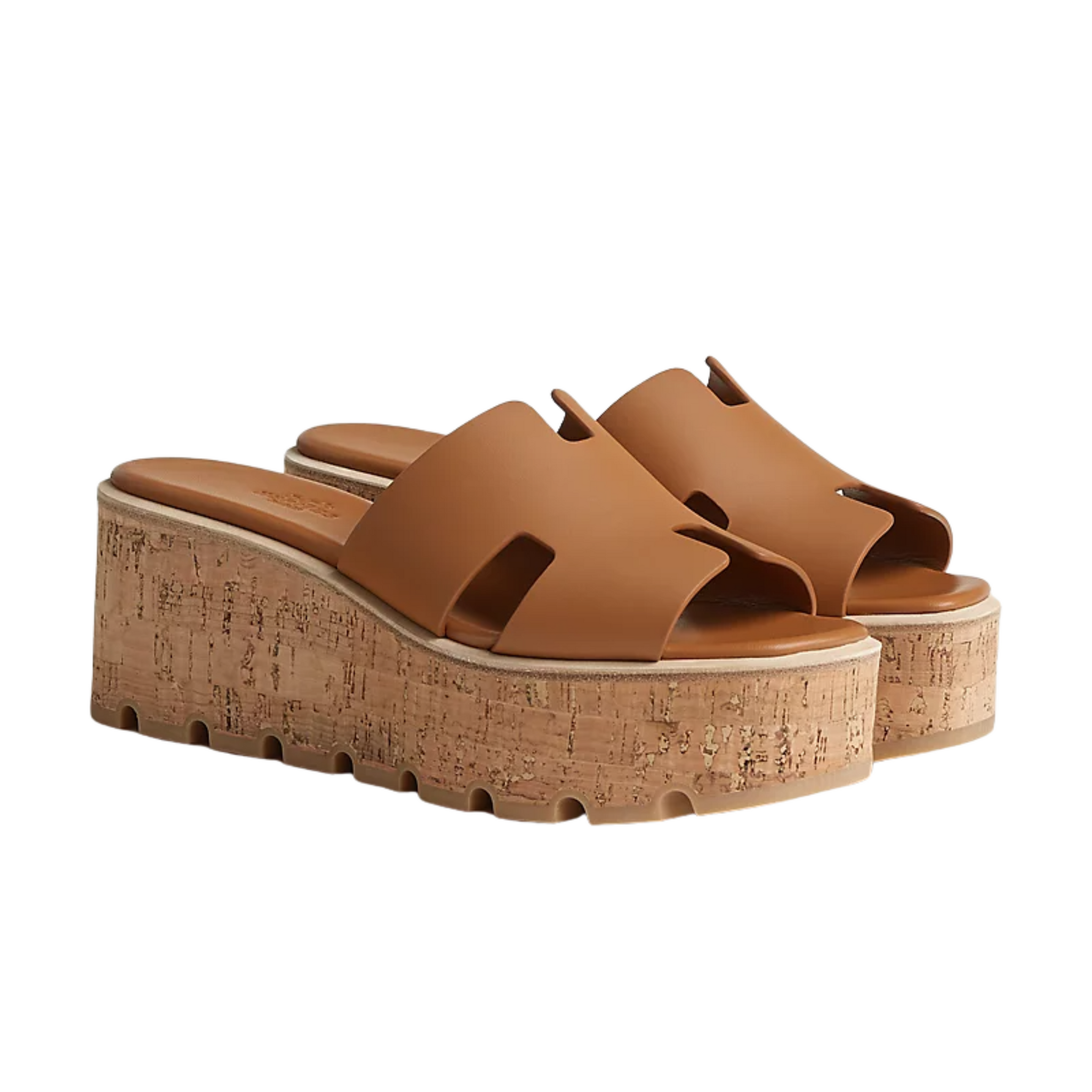 Hermes Eze 30 Oran Sandals - Naturel Brown