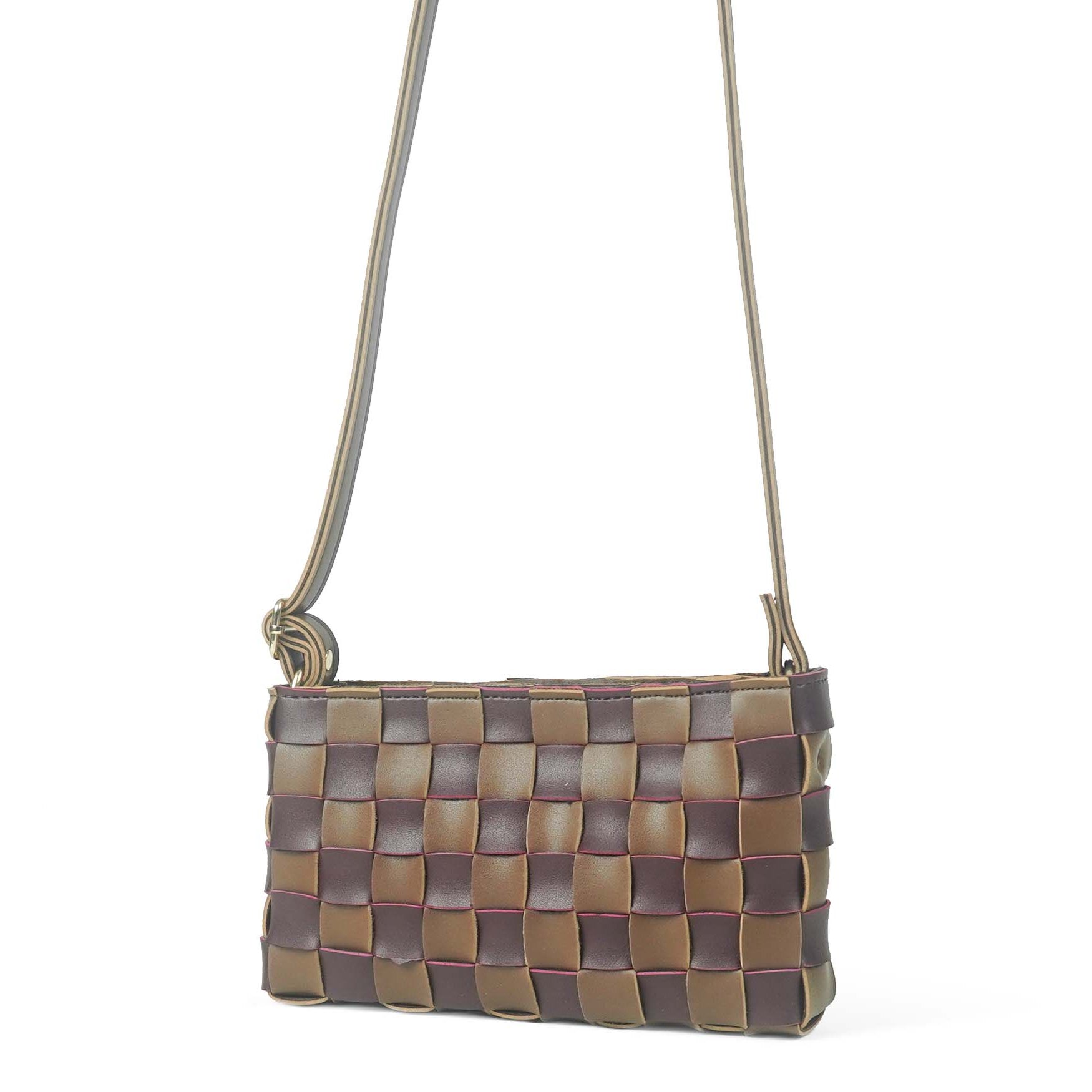 Cot Bag (Brown & Maroon)