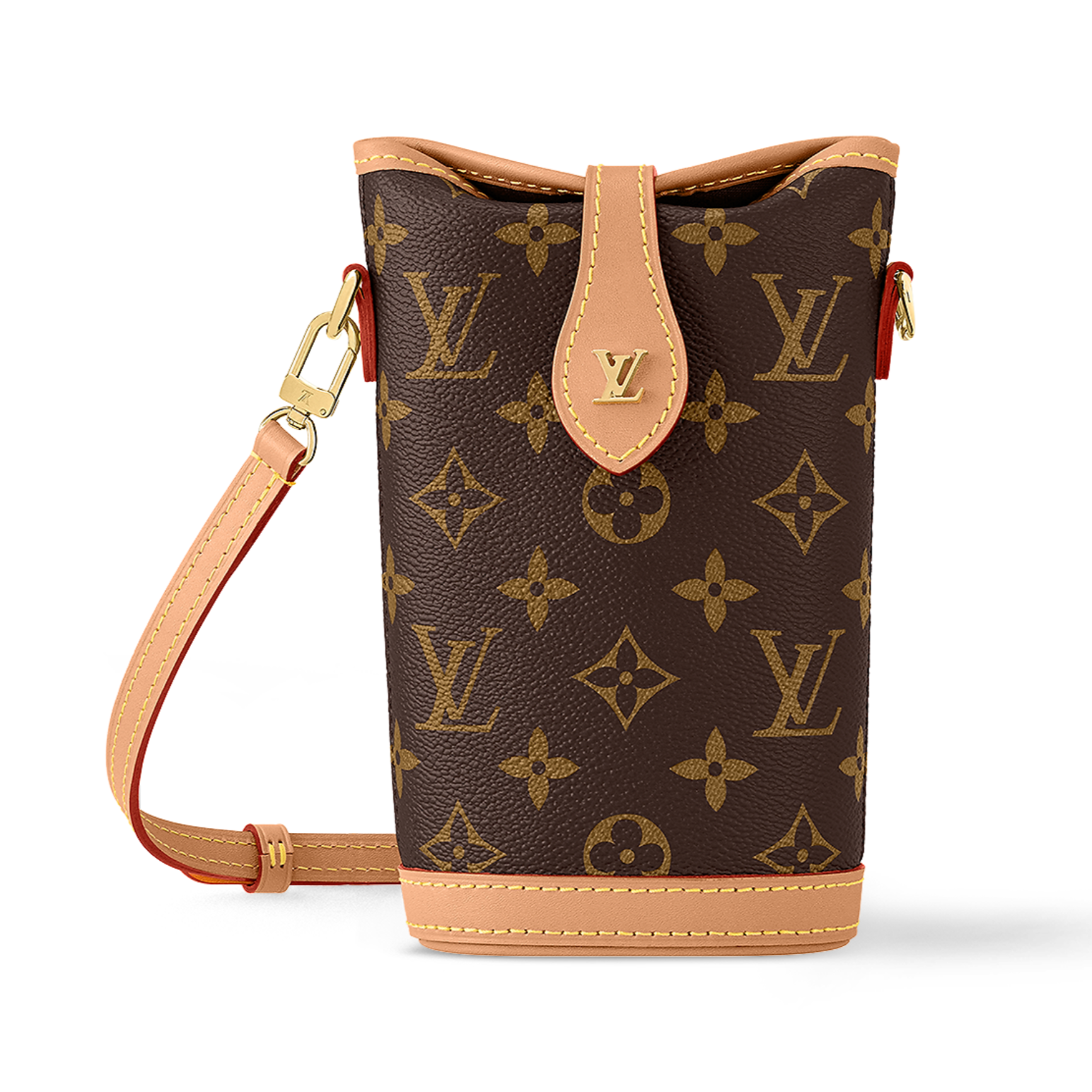 Louis Vuitton Fold Me Pouch Shoulder Bag - Chocolate Brown