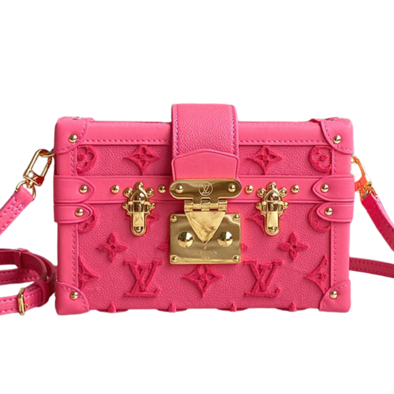 Louis Vuitton Monogram Tuffetage Petite Malle Shoulder Bag - Rose Fluo
