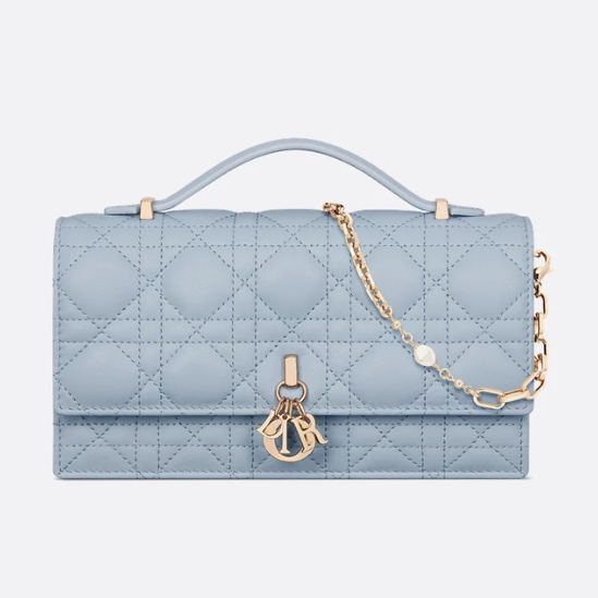 Dior My Dior Mini Bag - Pale Blue Cannage Lambskin
