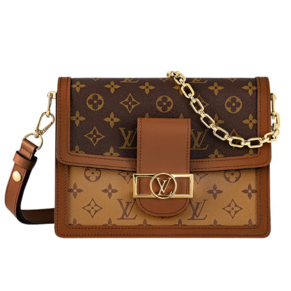 Louis Vuitton Monogram Reverse Dauphine Mini Shoulder Bag - Brown