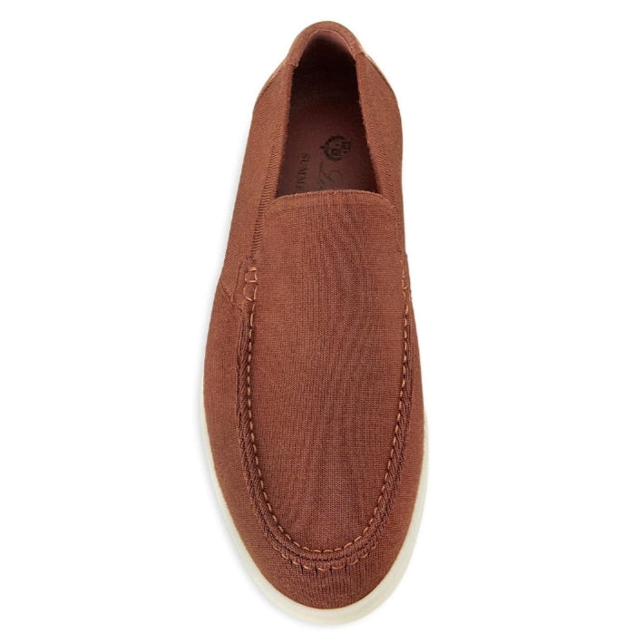 Loro Piana Classic Summer Knitted Walk Loafer - Rust (227)