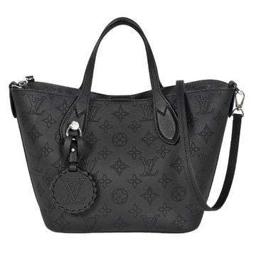Louis Vuitton Monogram Mahina Blossom MM Shoulder Bag - Black