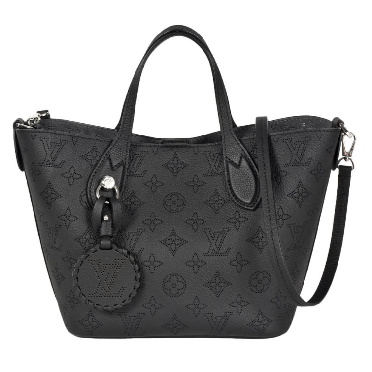 Louis Vuitton Monogram Mahina Blossom MM Shoulder Bag - Black