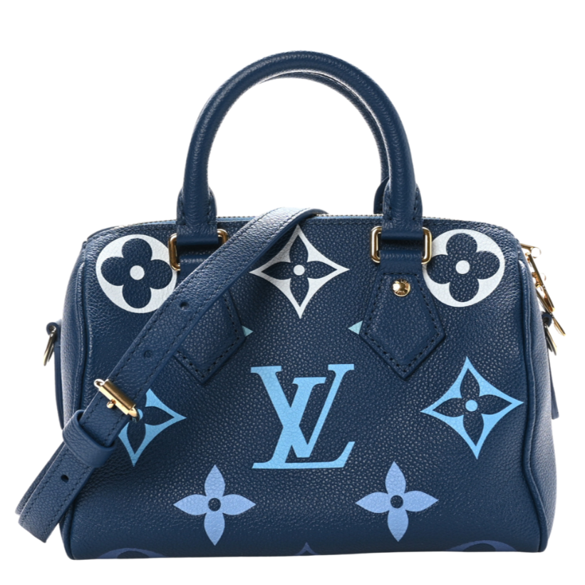 Louis Vuitton Giant Speedy Bandouliere 20 Handbag - Blue