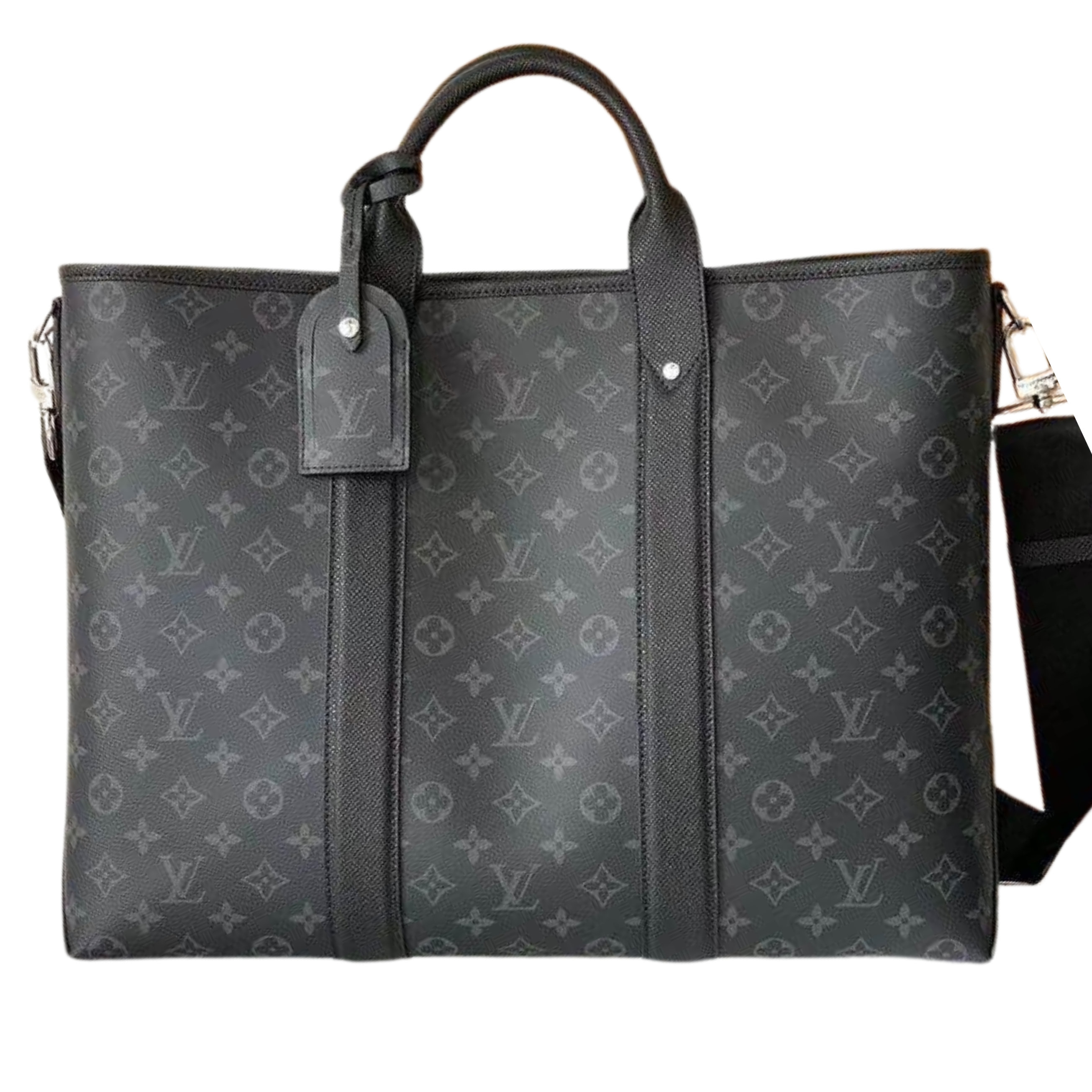 Louis Vuitton Monogram Eclipse Weekend Tote Bag - Black