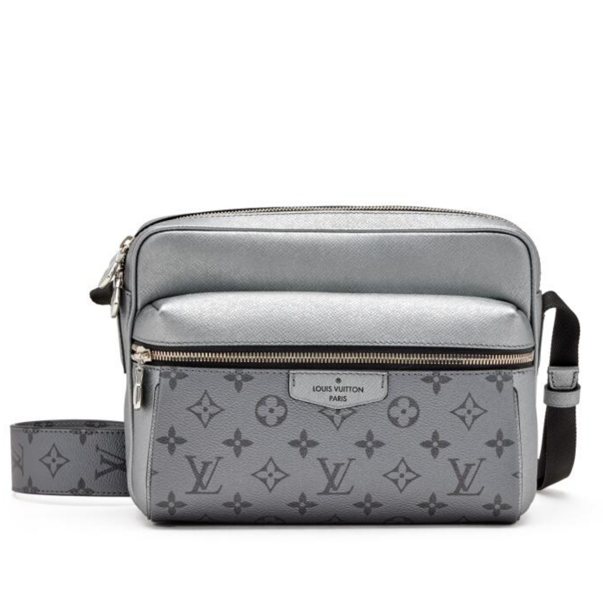Louis Vuitton Taigarama Outdoor Messenger Shoulder Bag - Silver