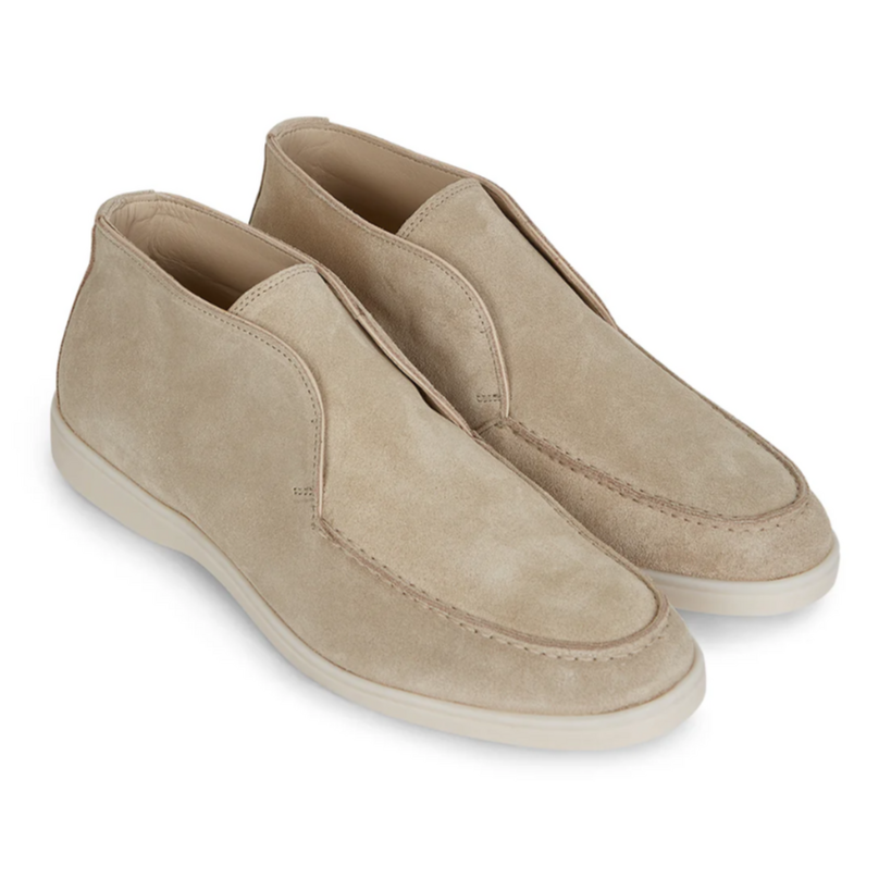 Loro Piana Open Walk Ankle Suede Boots - Sandstone (D044)