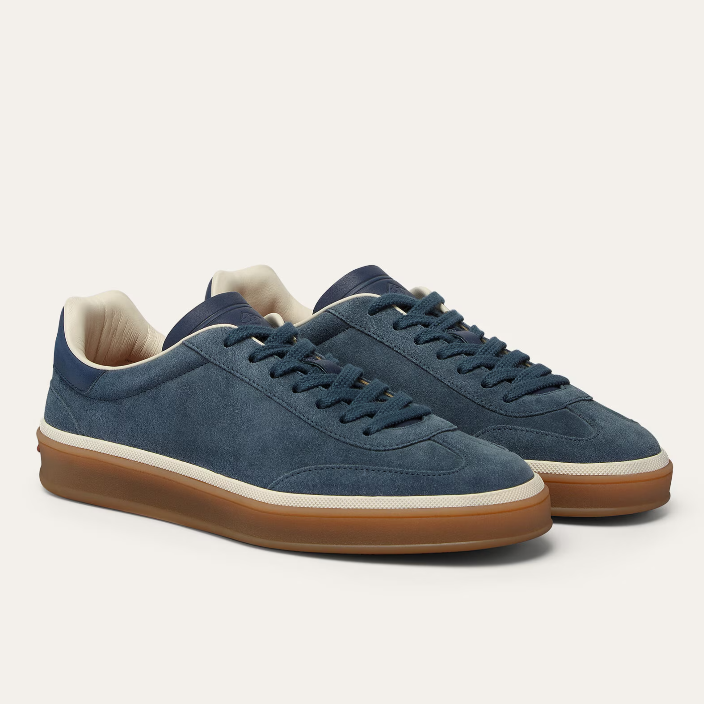 Loro Piana Tennis Walk Suede Calf Split Sneakers - Black Figs (W1CQ)