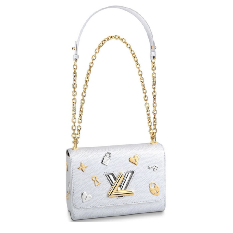 Louis Vuitton Twist MM Shoulder Bag - White