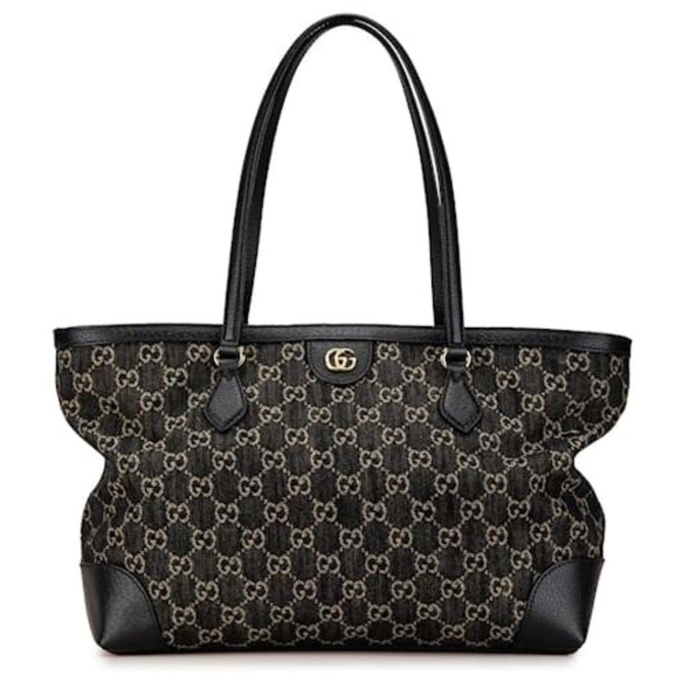 Gucci GG Monogram Medium Ophidia Shopping Tote Bag – Black