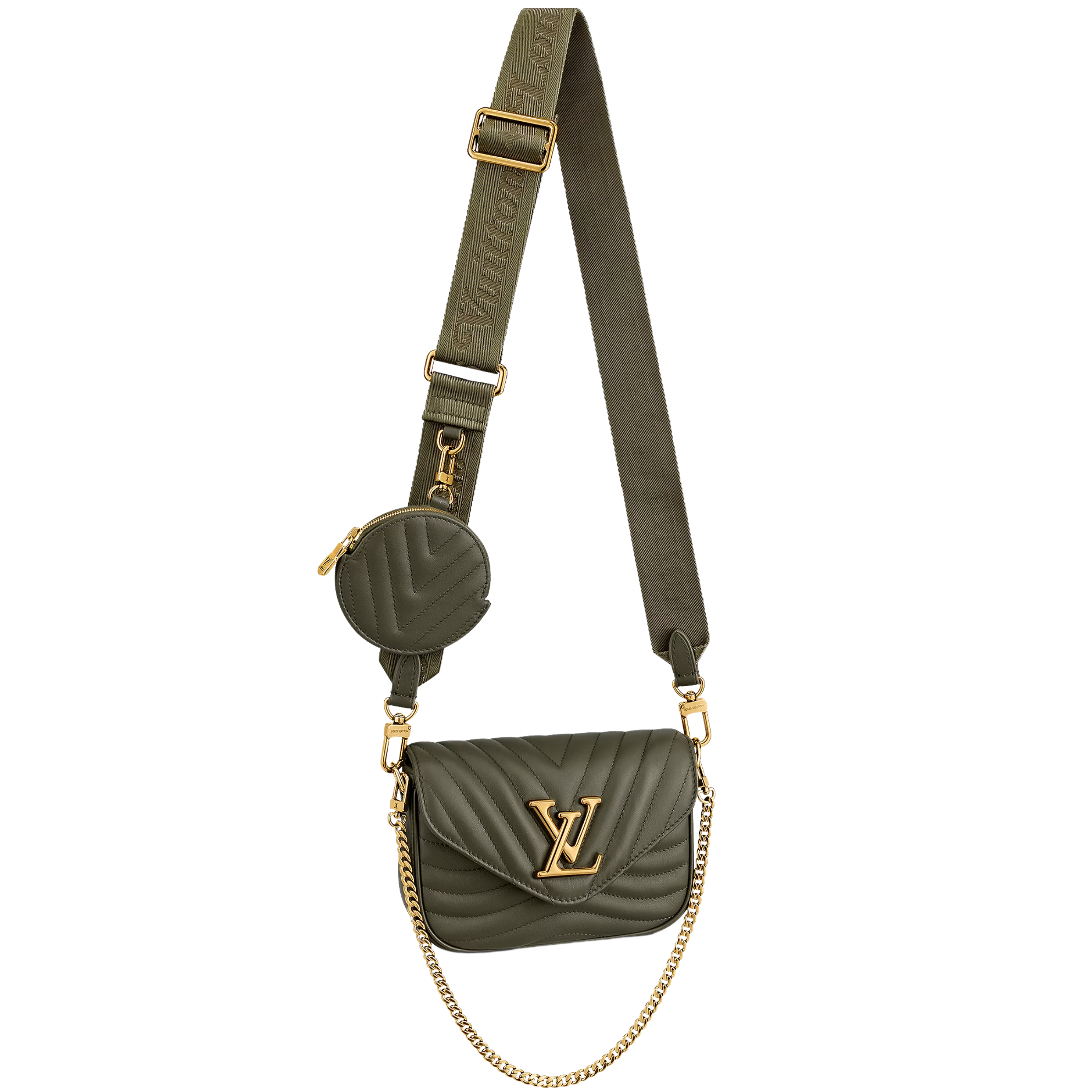 Louis Vuitton New Wave Multi-Pochette Crossbody Bag - Green Khaki