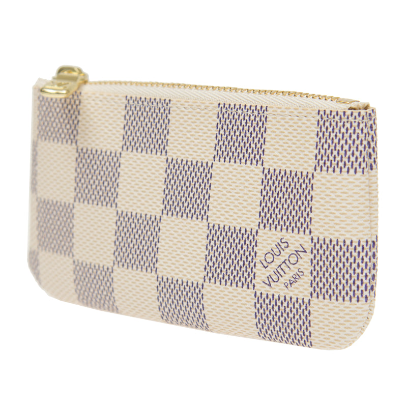 Louis Vuitton Damier Azur Key Pouch - White