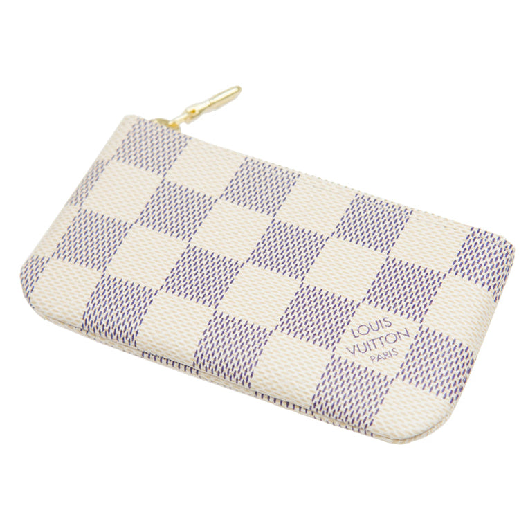 Louis Vuitton Damier Azur Key Pouch - White