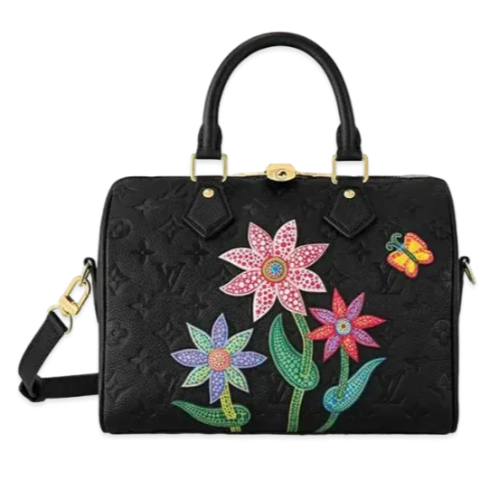 Louis Vuitton x Yayoi Kusama Speedy Bandoulière 25 Handbag - Black