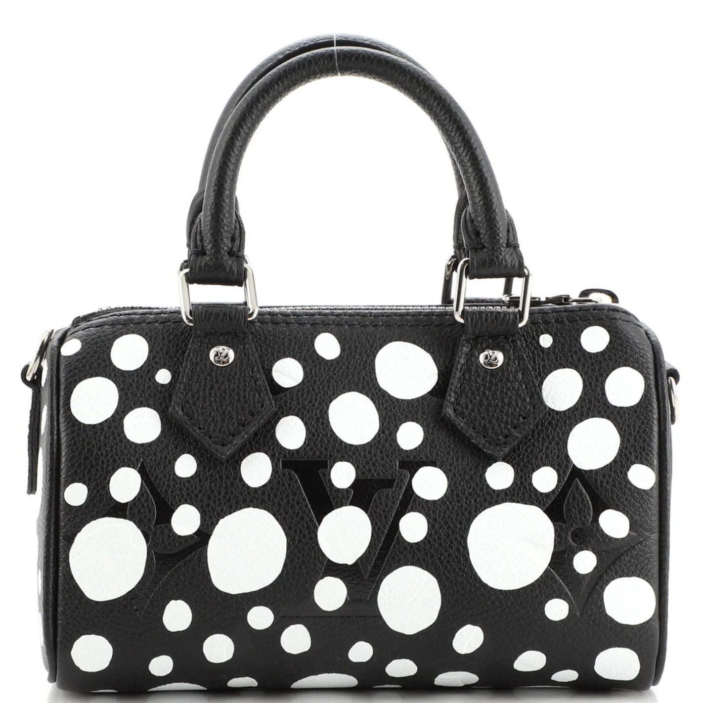 Louis Vuitton x Yayoi Kusama Nano Speedy Bandouliere Handbag - Black