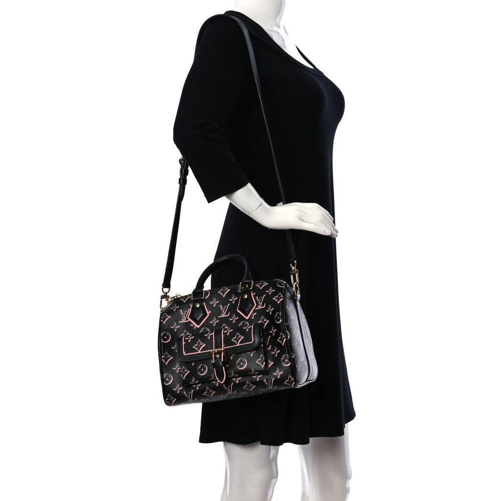 Louis Vuitton Monogram Fall for You Speedy Bandoulière 25 Handbag - Black