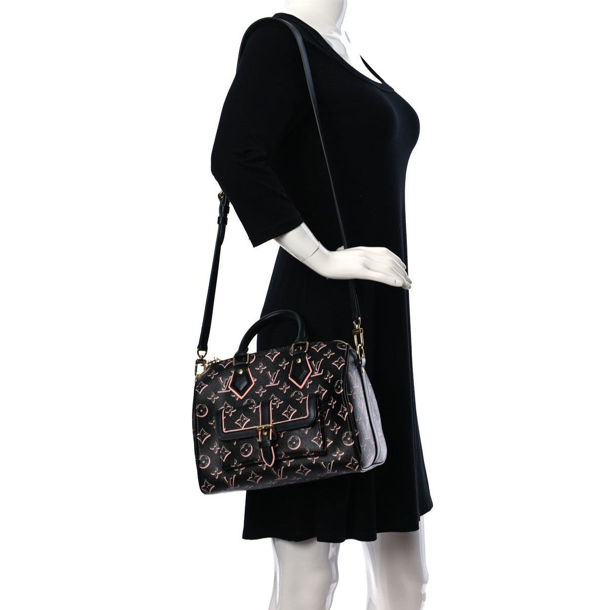 Louis Vuitton Monogram Fall for You Speedy Bandoulière 25 Handbag - Black